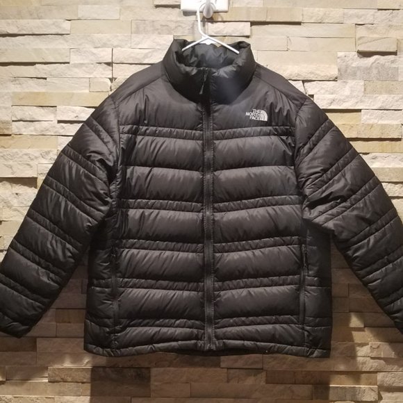North Face Mens Black XL Goose Down Puffer Winter Jacket Guys Bubble Puff Warm